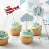 Lil' Flyer Airplane Party Cupcake Toppers