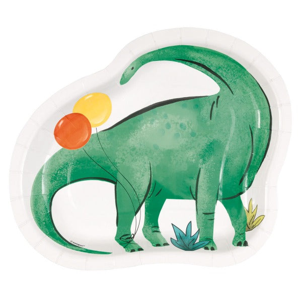Party Dinosaur Shaped Paper Plates
