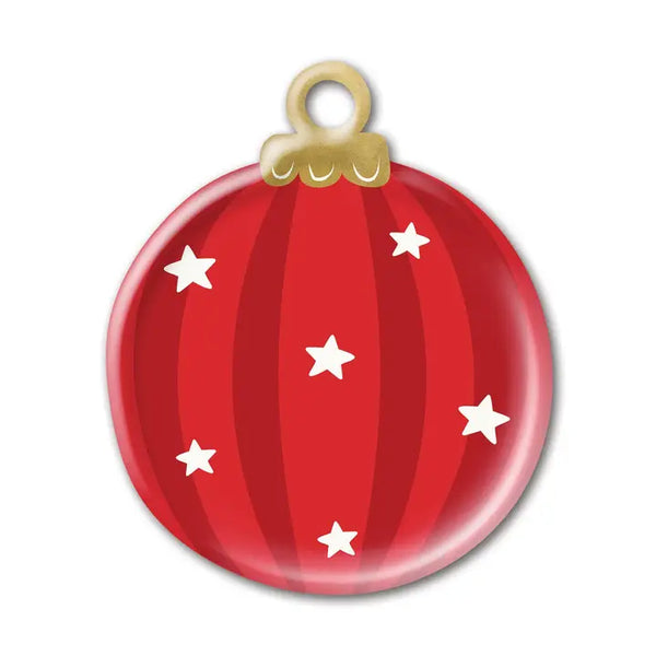 Christmas Believe Ornament Shaped Paper Party Plate