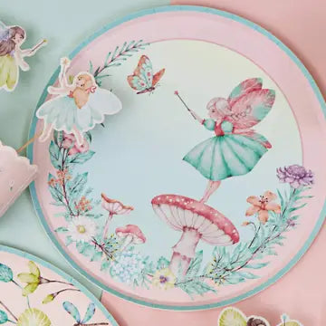 Fairy Garden Paper Party Plates - Small