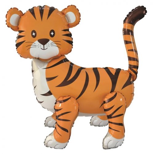 Jumbo Standing Tiger Foil Balloon -Jungle Animals