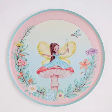 Fairy Garden Paper Party Plates - Small