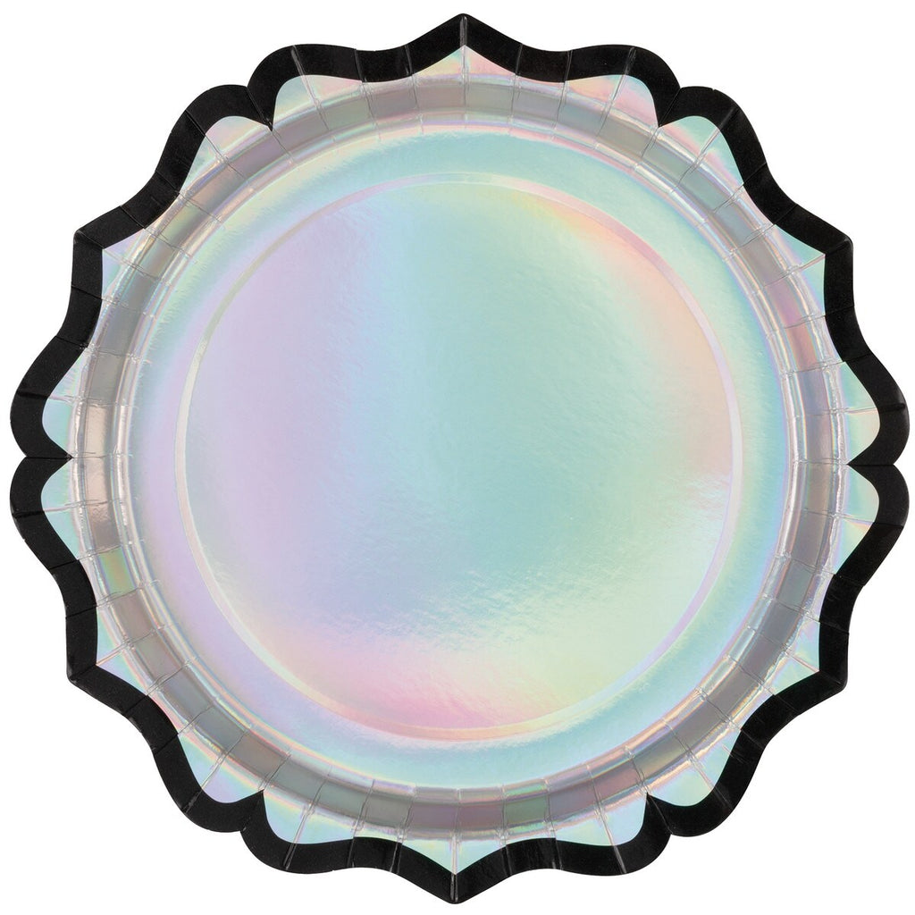 Iridescent Party Porcelain Vintage Large Paper Plates