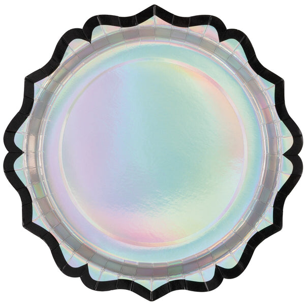 Iridescent Party Porcelain Vintage Large Paper Plates