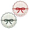 Christmas Bow Paper Party Plates