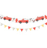 Fire Truck Shaped Party Garland Meri Meri