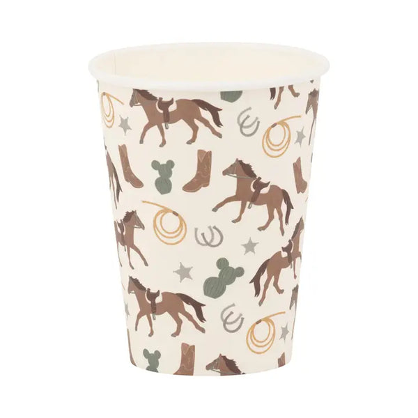 Howdy Cowboy Paper Party Cups