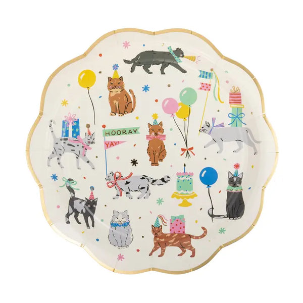 Party Cat Paper Plates