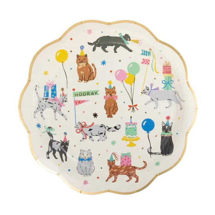 Party Cat Paper Plates