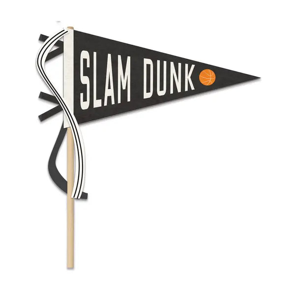 Basketball Slam Dunk Felt Pennant