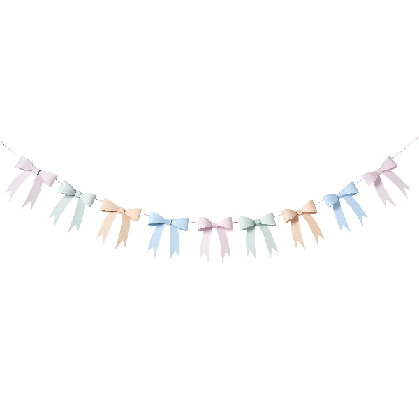 Pastel Rainbow Bow Party Garland