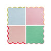 Bright Banquet Scalloped Paper Lunch Napkins