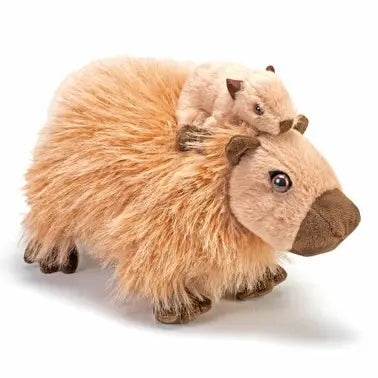 Capybara Mum and Baby Soft Toy - Teddy Bear