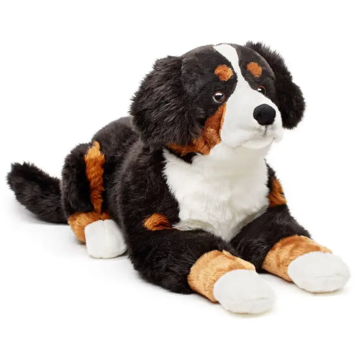 Jumbo Lying Bernese Mountain Puppy Dog Teddy Bear - Soft Toy