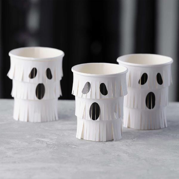 Ghost Halloween Paper Party Cups