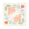 Pastel Wildflower Floral Scalloped Paper Party Napkins