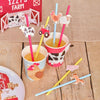 Farm Friends Paper Party Straws