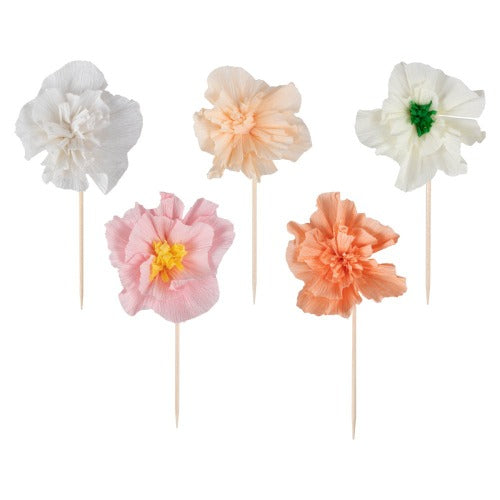 Floral Bloom Cupcake Toppers