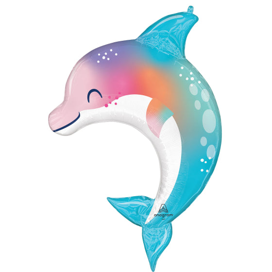 Under The Sea Dolphin Giant Foil Balloon