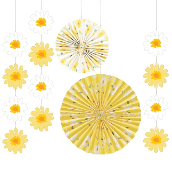 Sweet Daisy Party Decoration Set - Pack of 5