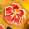 Tropical Hibiscus Shaped Paper Party Napkins