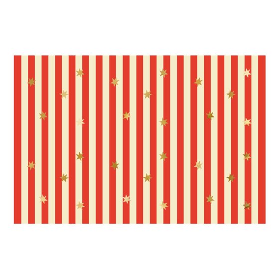 Circus Party Stars and Stripes Paper Table Cover