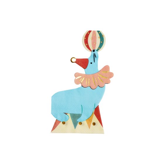 Circus Neil Seal Shaped Paper Napkins