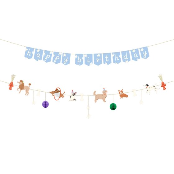 Happy Birthday Puppy Dog Party Banner