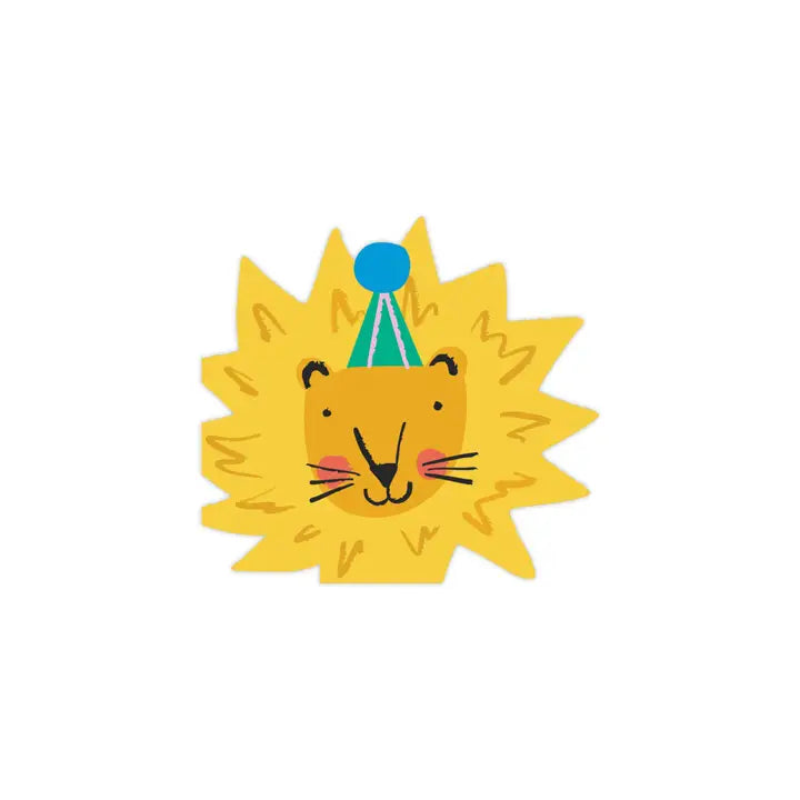 Animal Party Parade Lion Shaped Paper Party Napkins
