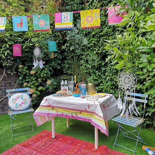 Boho Paper Party Tablecloth