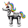 Unicorn Skelton Halloween Foil Balloon