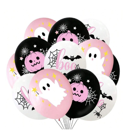 Mixed Halloween Latex Balloons Pack of 18