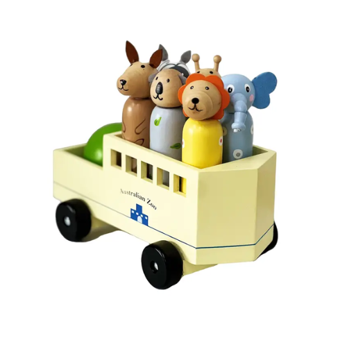 Animal Bowling Vehicle – Timber Toy