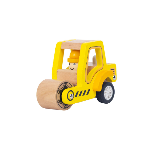 Wooden Pullback Road Roller Vehicle – Timber Toy