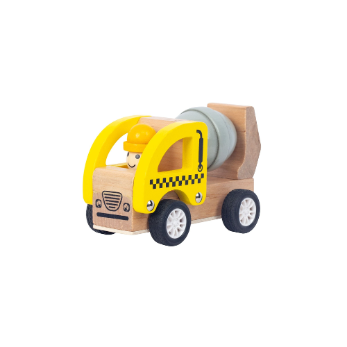 Wooden Pullback Cement Mixer Vehicle – Timber Toy