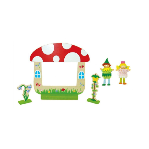Wooden Fairy Theatre – Puppet Stage Set– Timber Toy