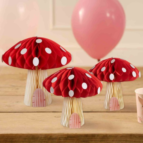 Fairy Garden Toadstool Honeycombs - 3 Pack
