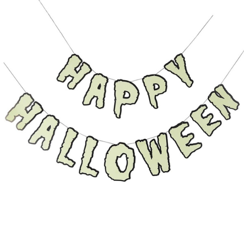 Happy Halloween Glow In The Dark Party Garland