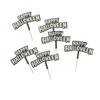 Happy Halloween Glow In The Dark Cupcake Toppers - Pack of 12