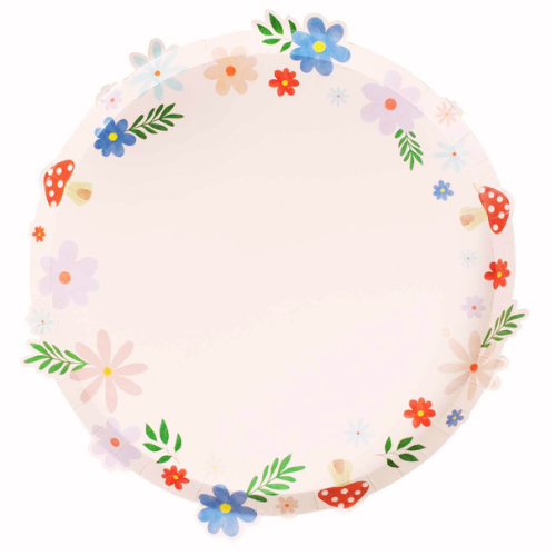 Fairy Garden Shaped Paper Party Plates