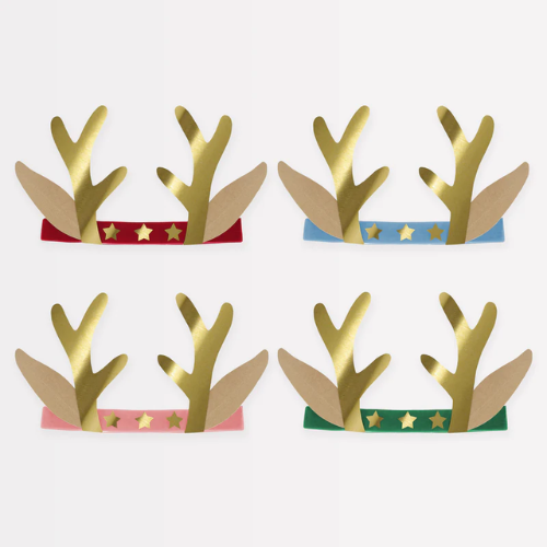 Velvet Reindeer Antler Headbands - Christmas - Meri Meri