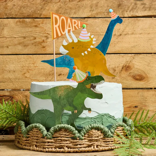 Party Dinosaurs Cake Toppers