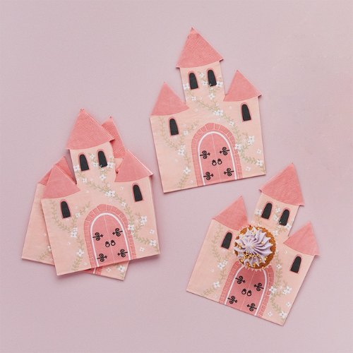 Princess Castle Shaped Party Napkins