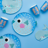 Puffer Fish Shaped Paper Party Plates - Under The Sea