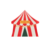 Circus Tent Shaped Paper Napkins