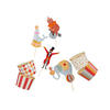 Circus Picks & Food Cup Set