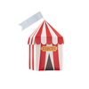 Circus Party Customisable Party Boxes - Pack of 4