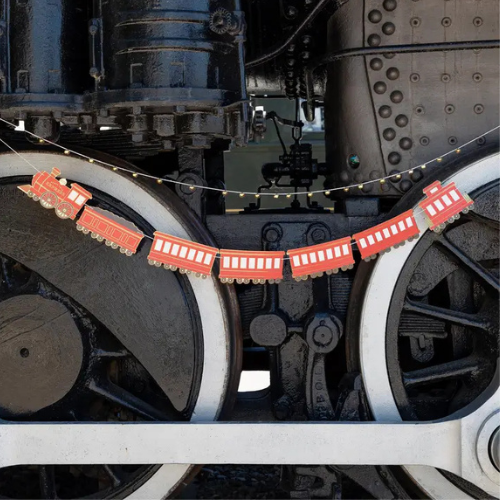 North Pole Express Train & Bell Garland