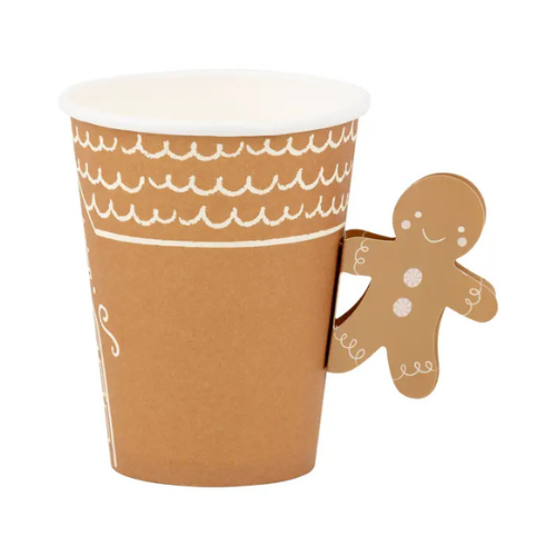Christmas Gingerbread Handled Paper Cup