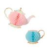 Tea Party Honeycomb Decorations - Pack of 2